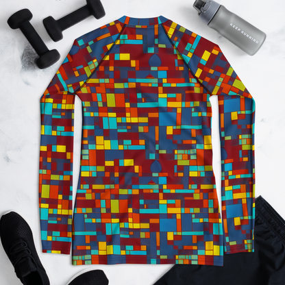 Women's Rash Guard - Astral Grid