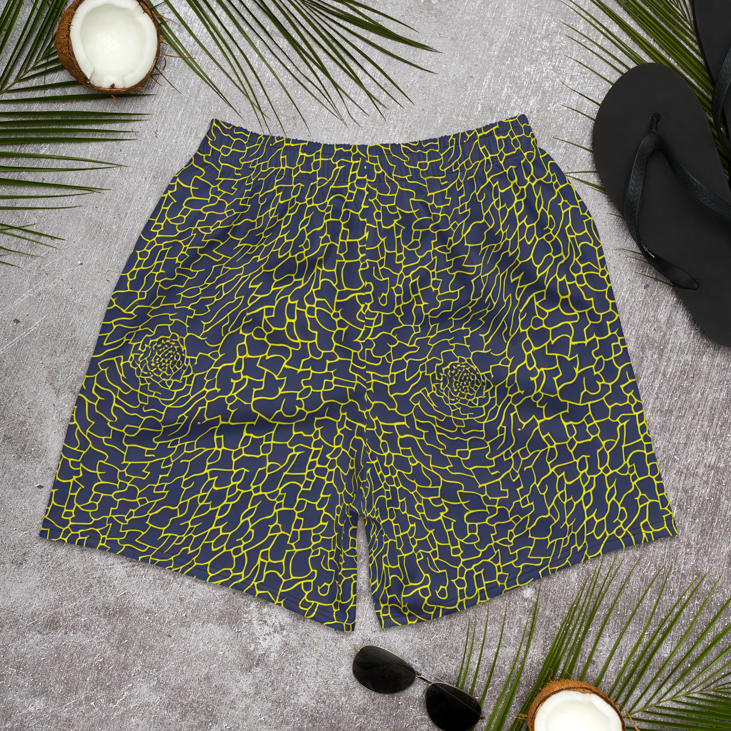 Men's Athletic Shorts - Nightshade Maze