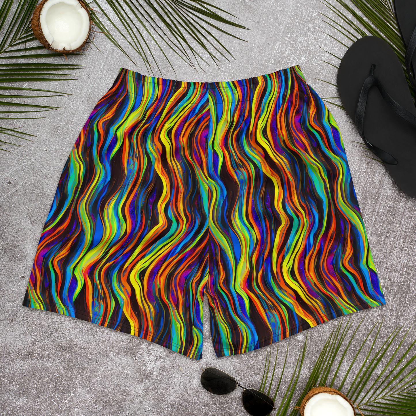 Men's Athletic Shorts - Celestial Waves