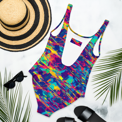 One-Piece Swimsuit - Spectrum Streaks