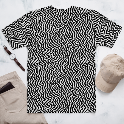 Men's Crew Neck T-Shirt - Static Swirl