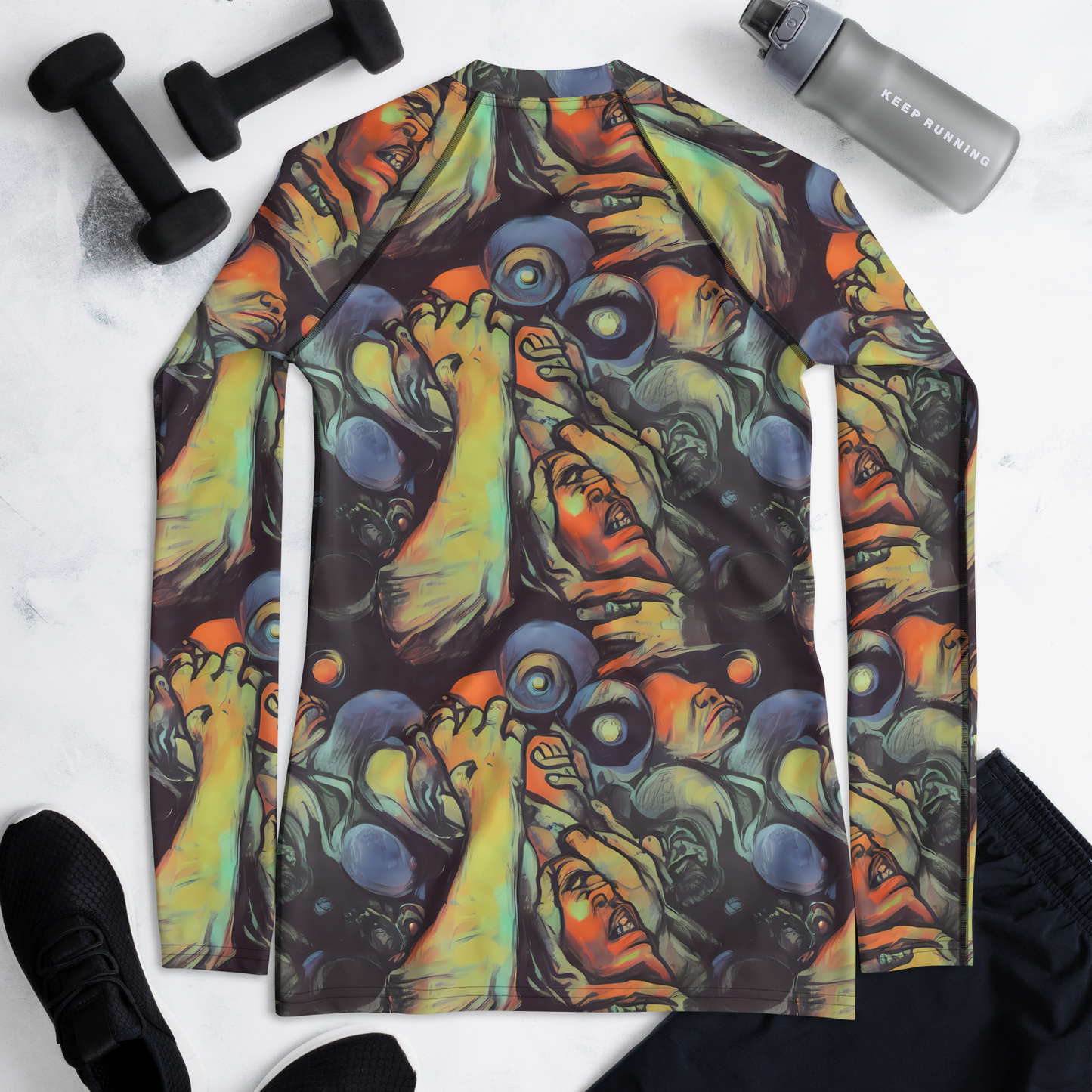 Women's Rash Guard - Cosmic Scream