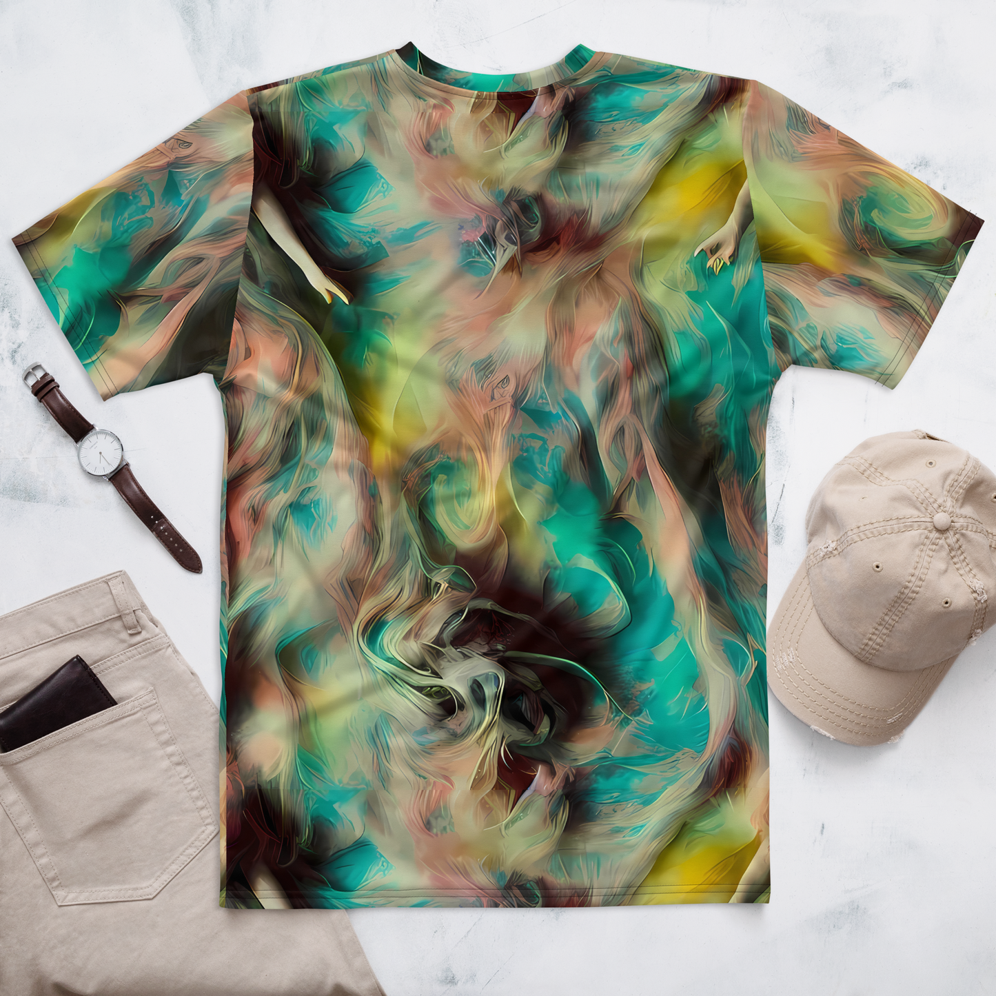 Men's Crew Neck T-Shirt - Enchanted Fusion