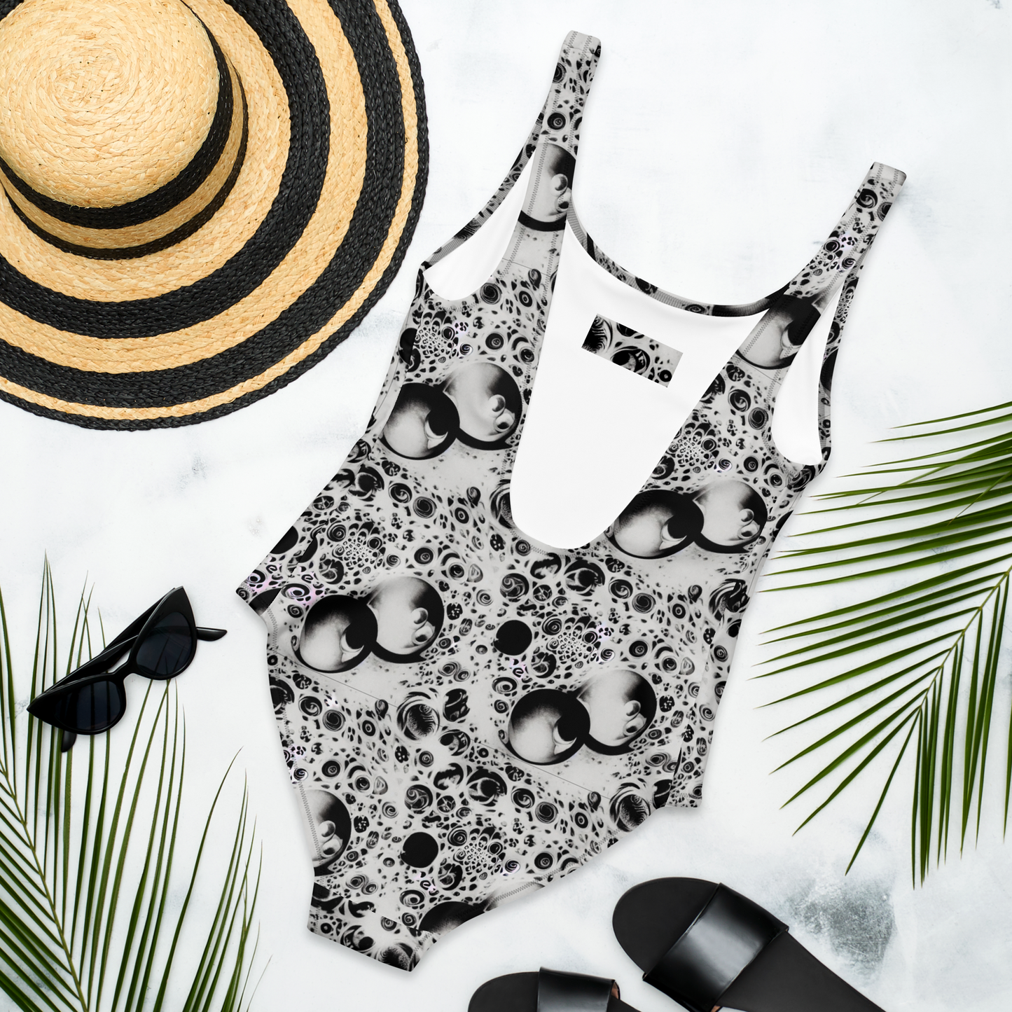 One-Piece Swimsuit - Crater Swirl