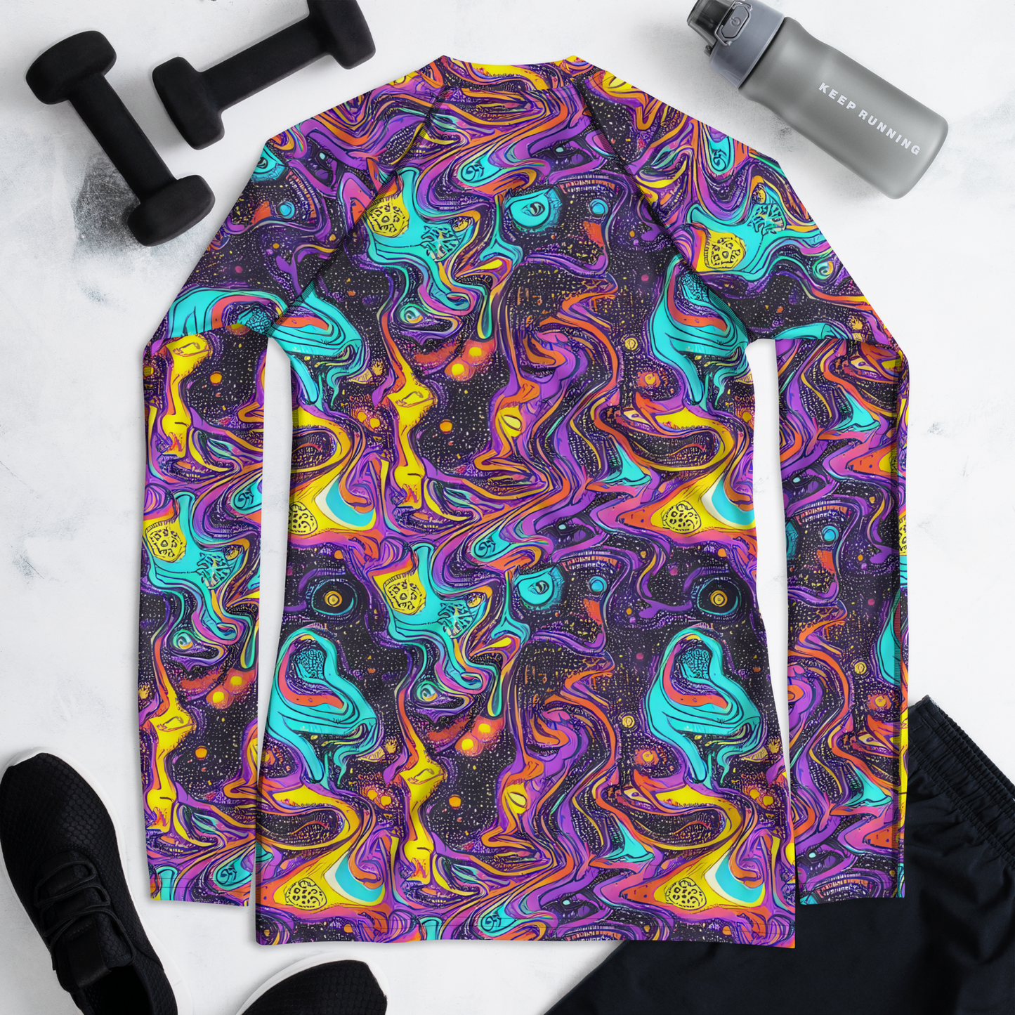 Women's Rash Guard - Hutty Nebula