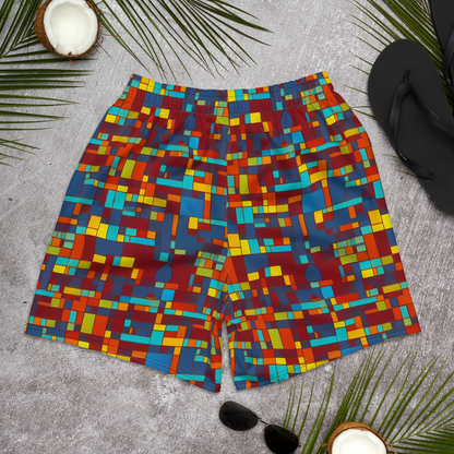 Men's Athletic Shorts - Astral Grid