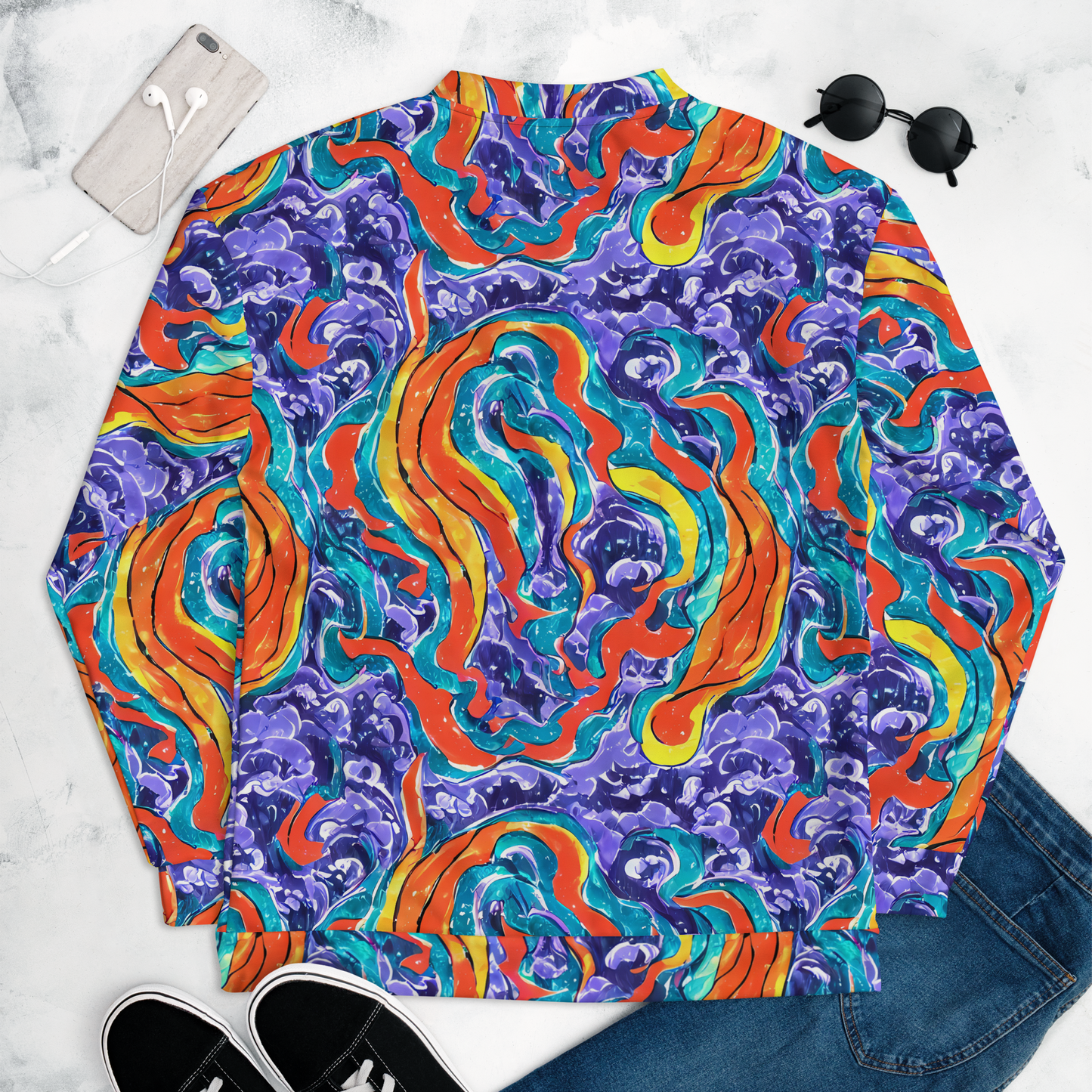 Bomber Jacket - Galactic Waves