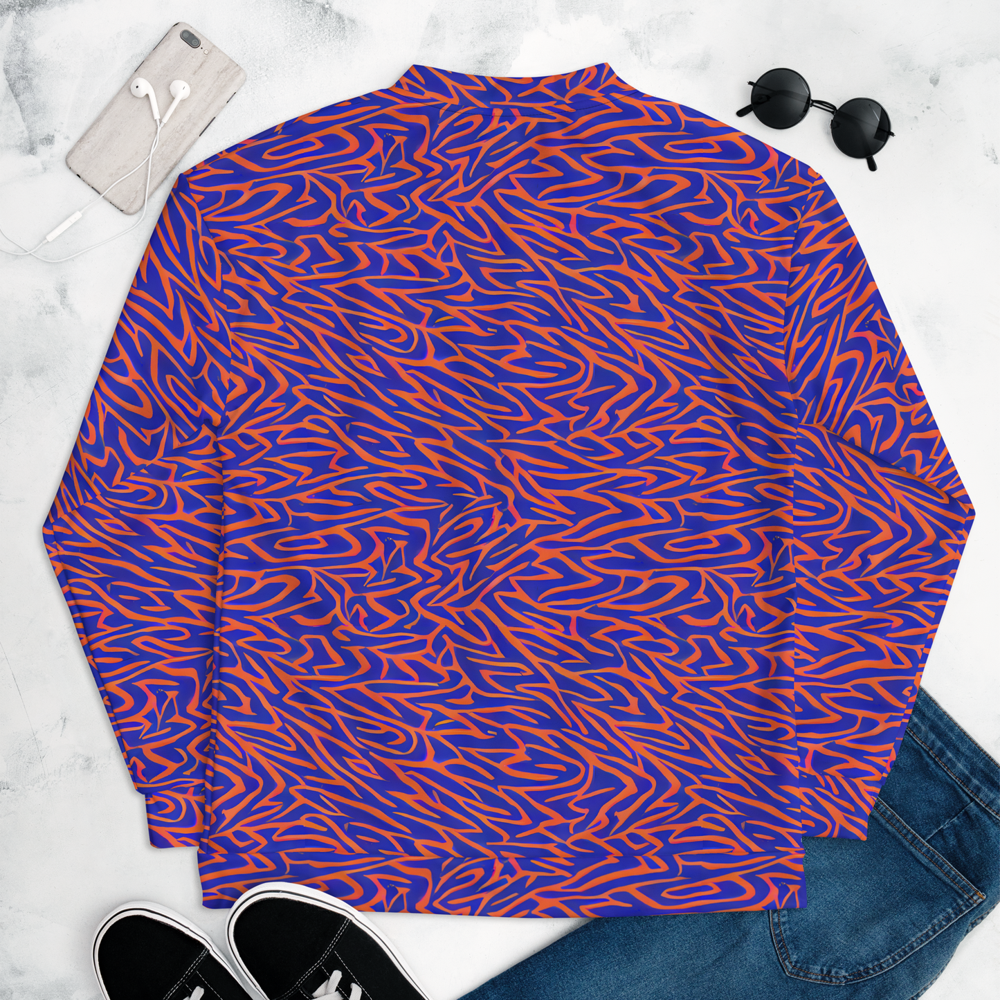 Bomber Jacket - Sapphire Swirl