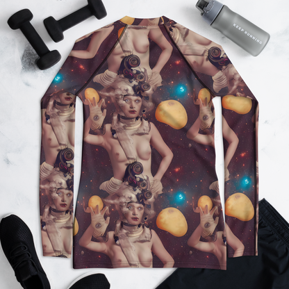 Women's Rash Guard - Nebula Siren