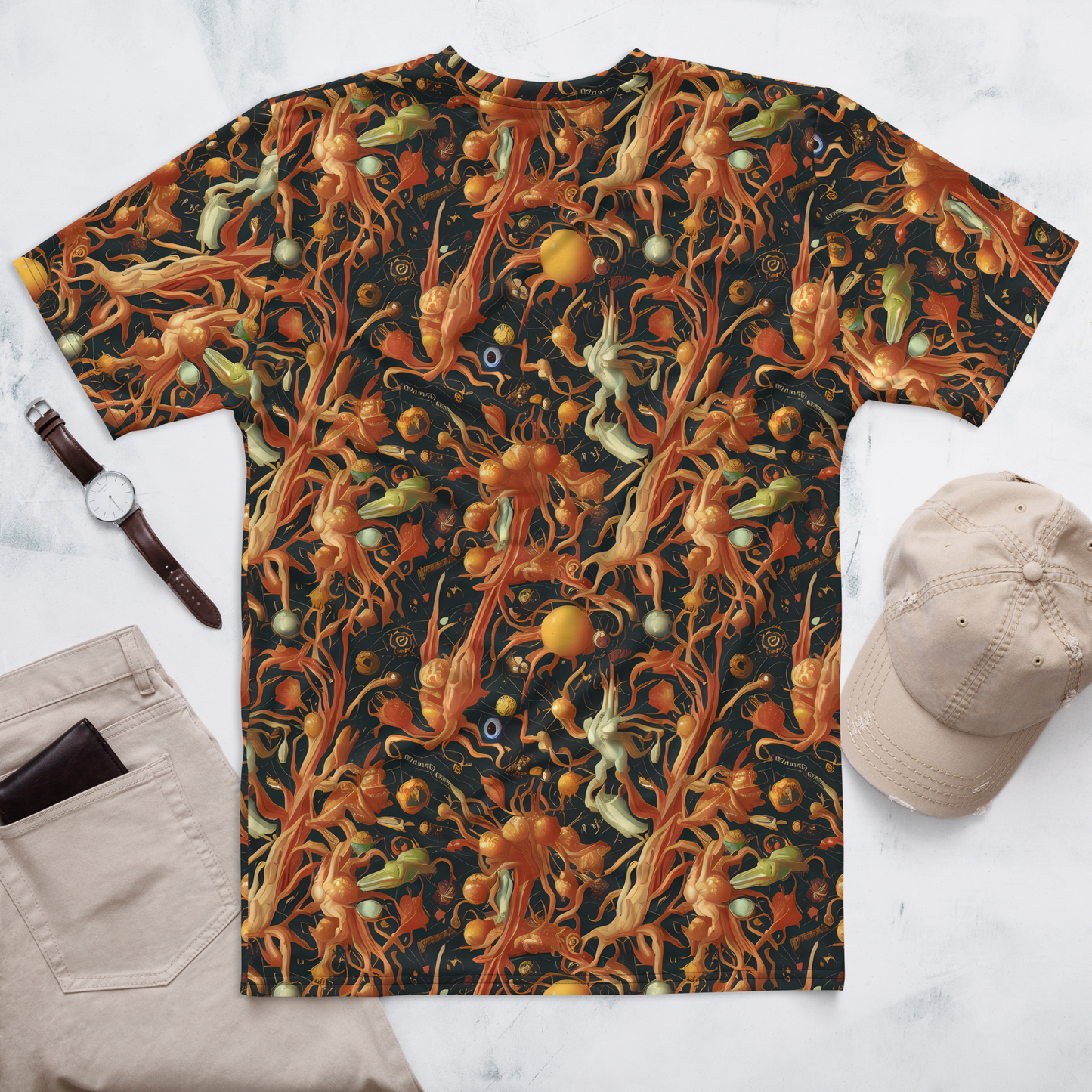 Men's Crew Neck T-Shirt - Bosschaert's Nebula