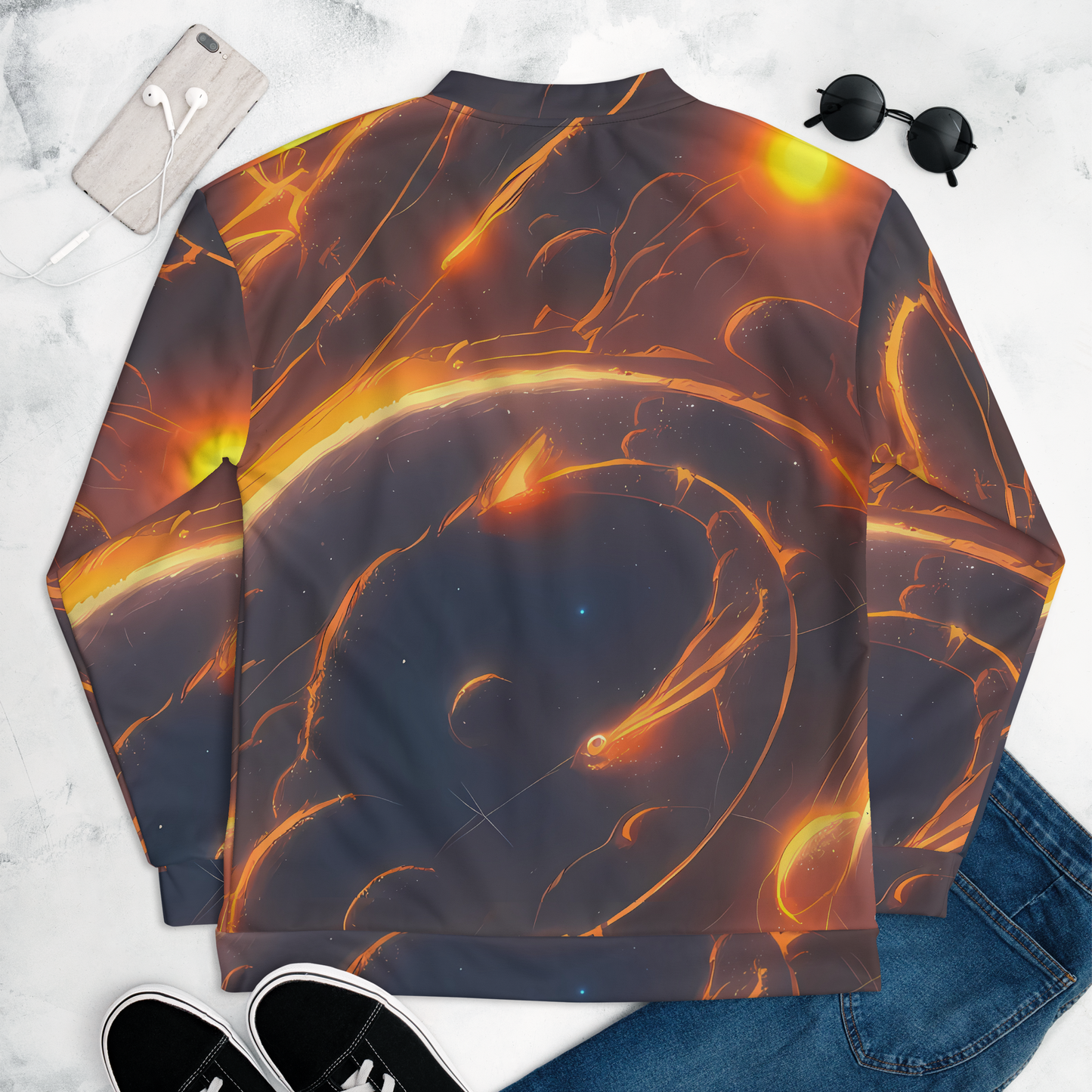 Bomber Jacket - Inferno Spirals