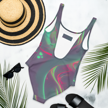 One-Piece Swimsuit - Neon Whisper