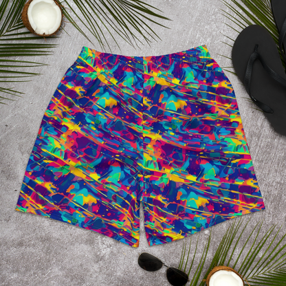 Men's Athletic Shorts - Spectrum Streaks