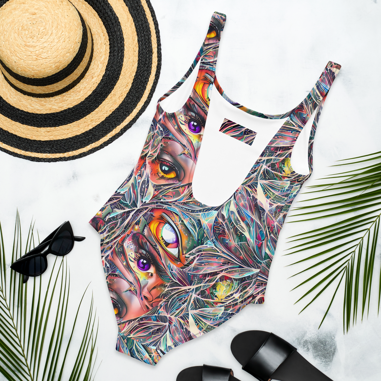 One-Piece Swimsuit - Prismatic Reverie