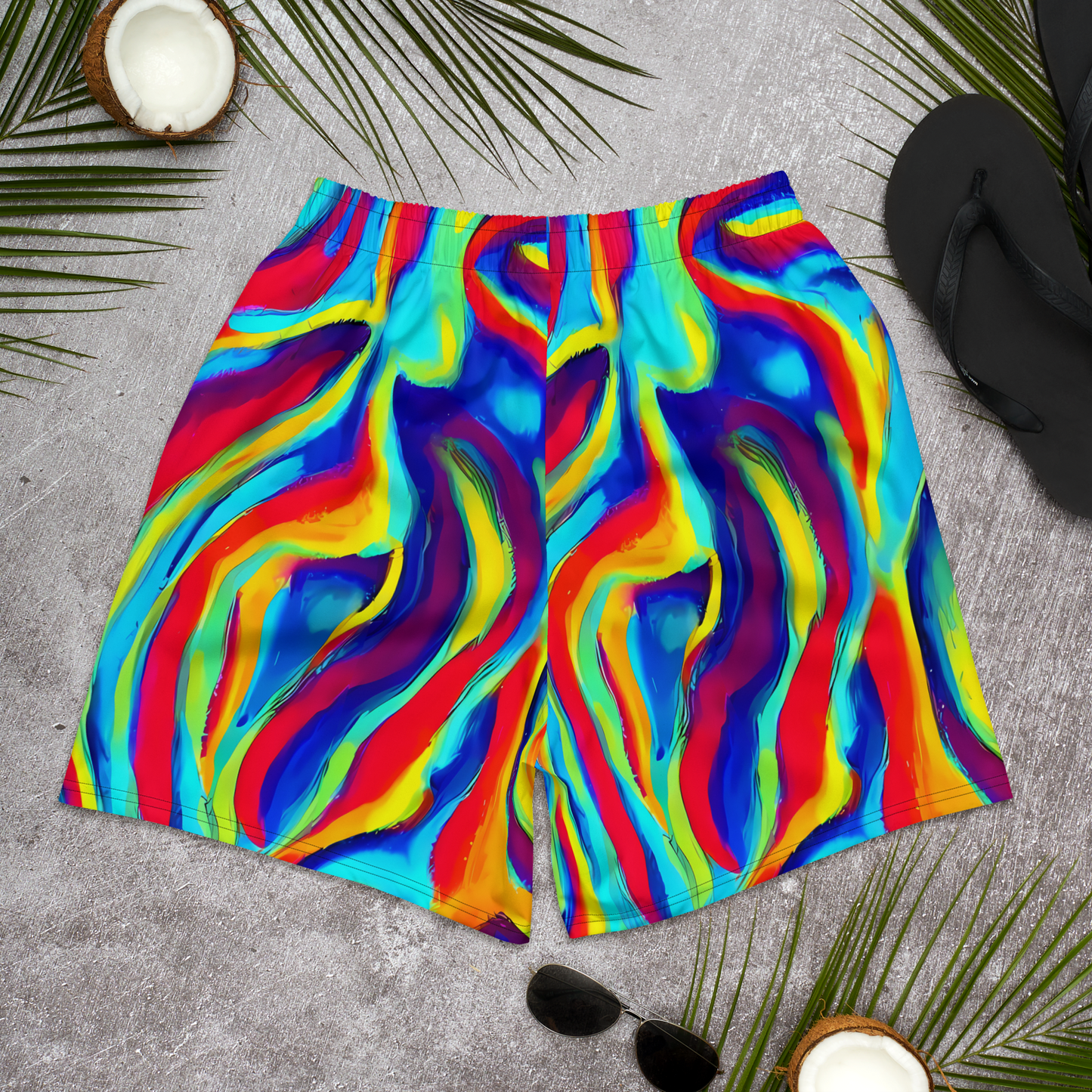 Men's Athletic Shorts - Stael Swirls