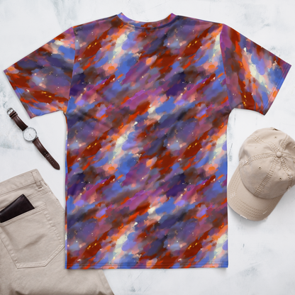 Men's Crew Neck T-Shirt - Celestial Brushstroke