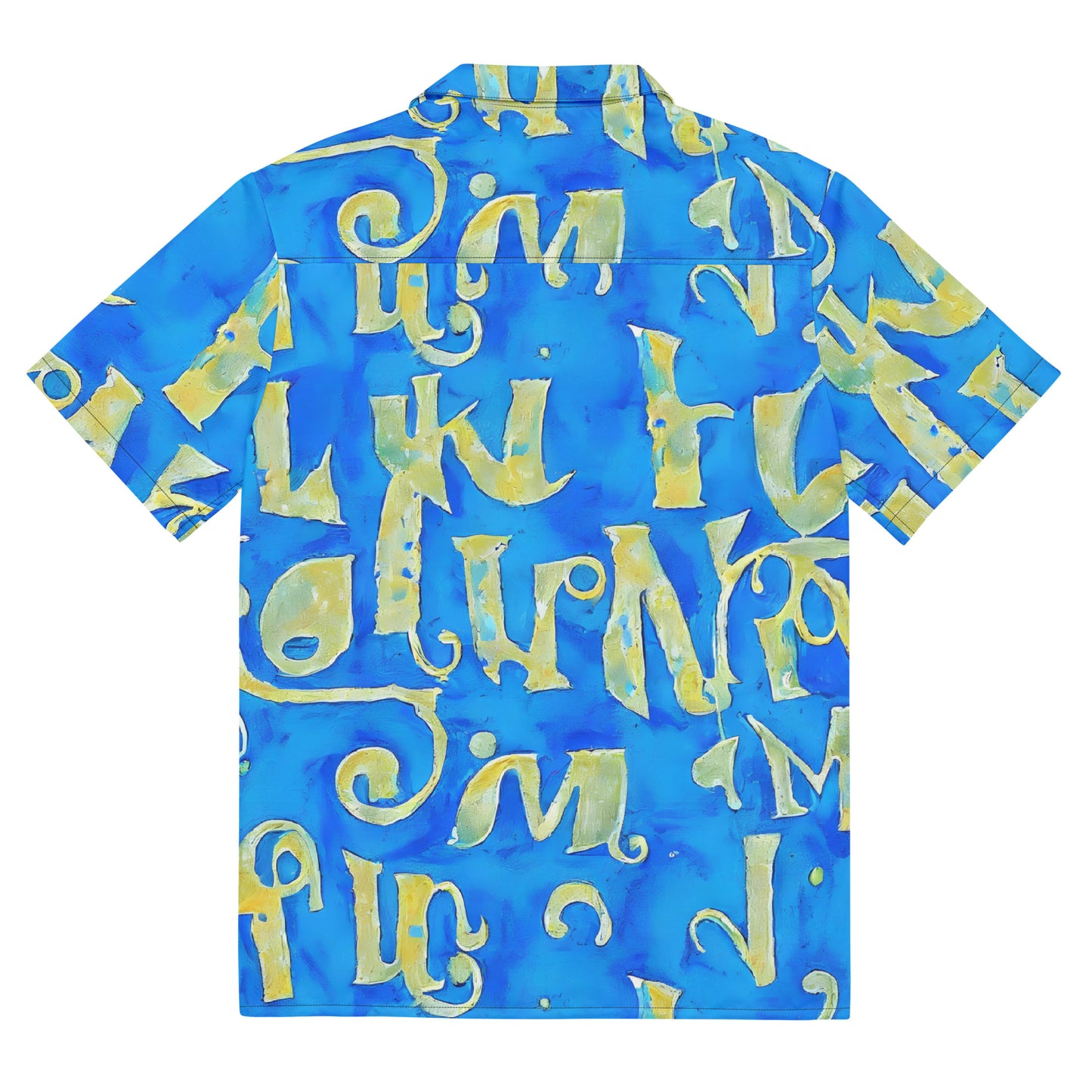 Button Shirt - Golden Glyphs