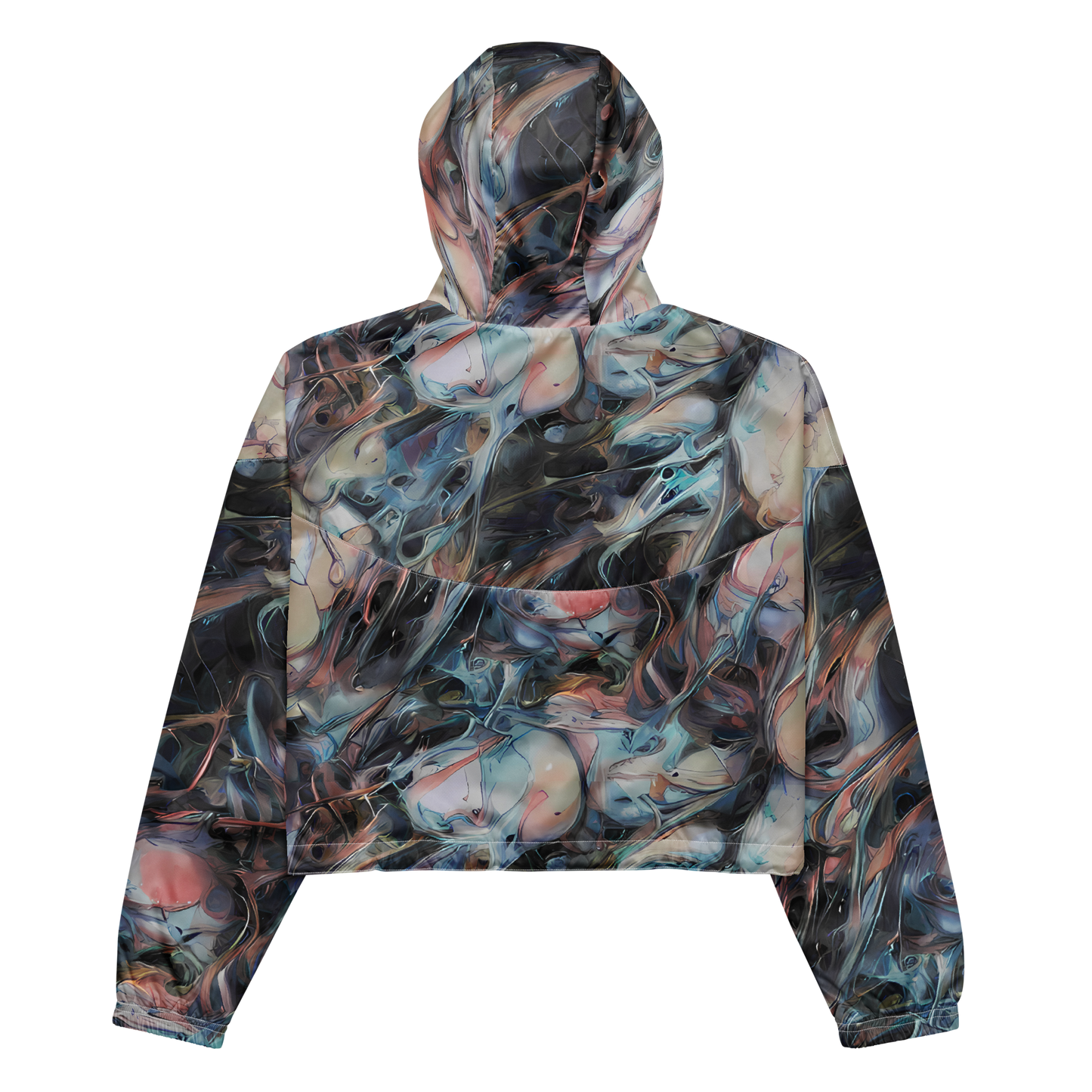 Women's Cropped Windbreaker - Daydream Cascade