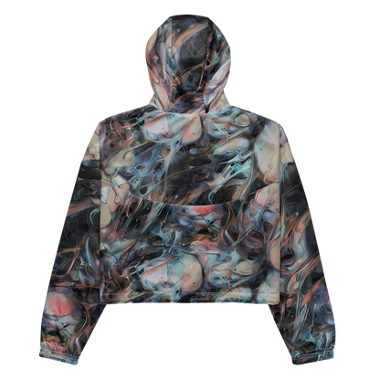 Women's Cropped Windbreaker - Daydream Cascade
