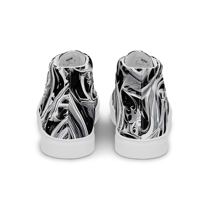 Women's High Top Canvas Shoes - Silver Shadows