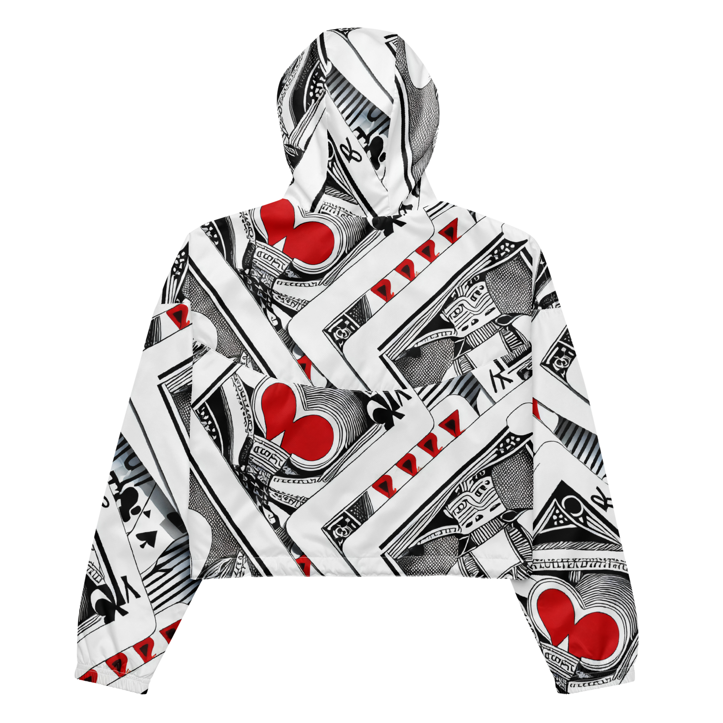 Women's Cropped Windbreaker - Fashion Print, By Carl Rahl