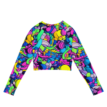 Long Sleeve Crop Top - Radiant Revelation