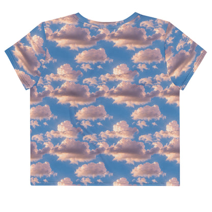 Women's Crop Tee - Cotton Candy Skies