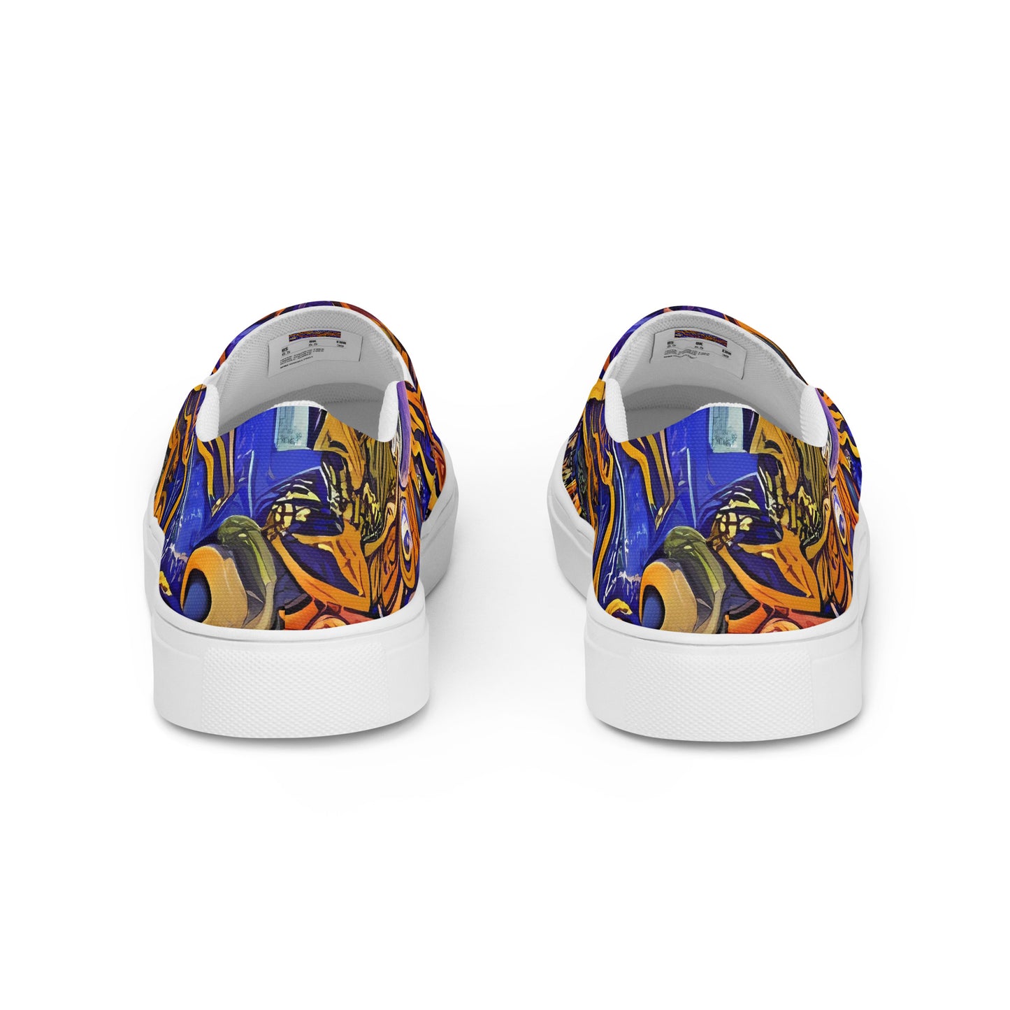 Men's Slip-On Canvas Shoes - Mantegna Swirl