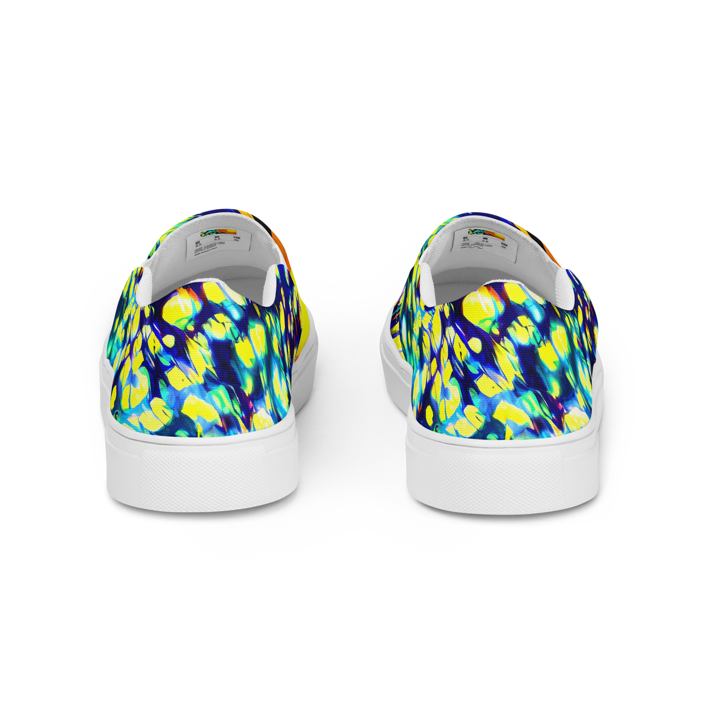 Men's Slip-On Canvas Shoes - Illuminated Whirl