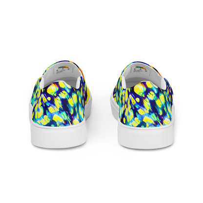 Men's Slip-On Canvas Shoes - Illuminated Whirl