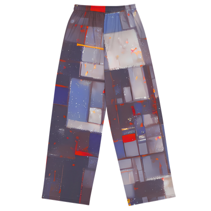 Wide-Leg Pants - Cubist Rhythm