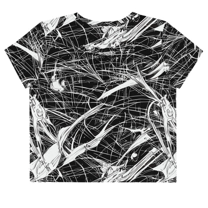 Women's Crop Tee - Stormy Serenity