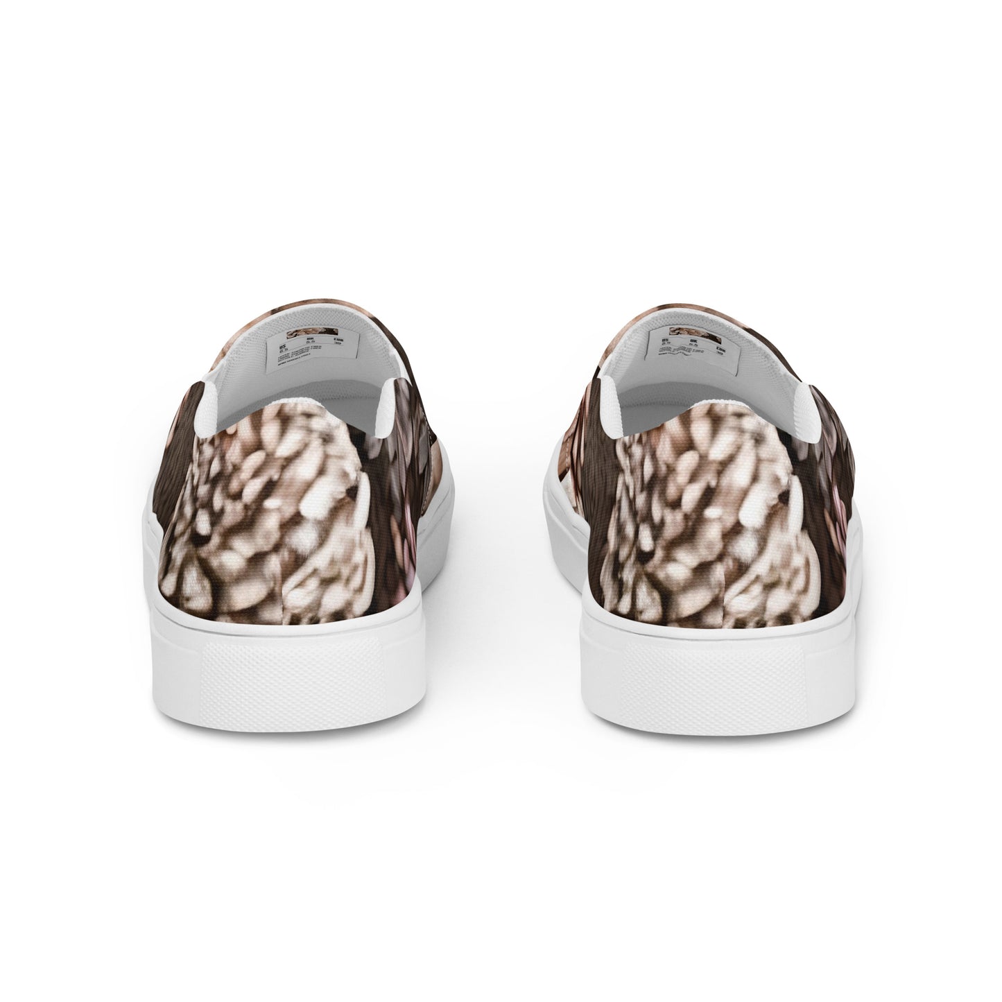 Men's Slip-On Canvas Shoes - Pine Cone Reverie