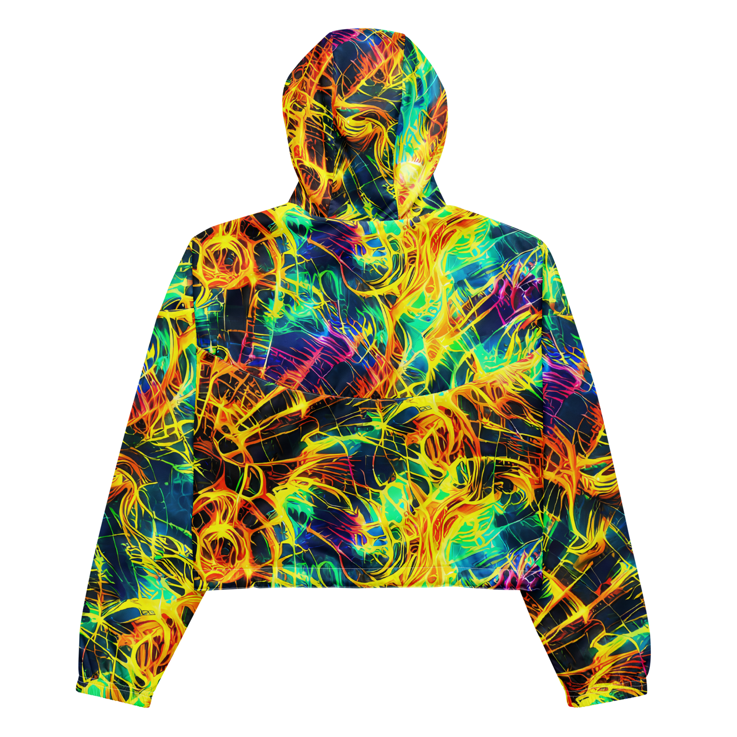 Women's Cropped Windbreaker - Kapp's Kaleidoscope