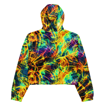 Women's Cropped Windbreaker - Kapp's Kaleidoscope