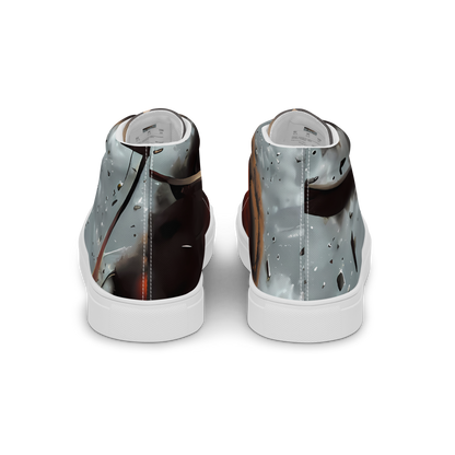 Men's High Top Canvas Shoes - Celestial Collision