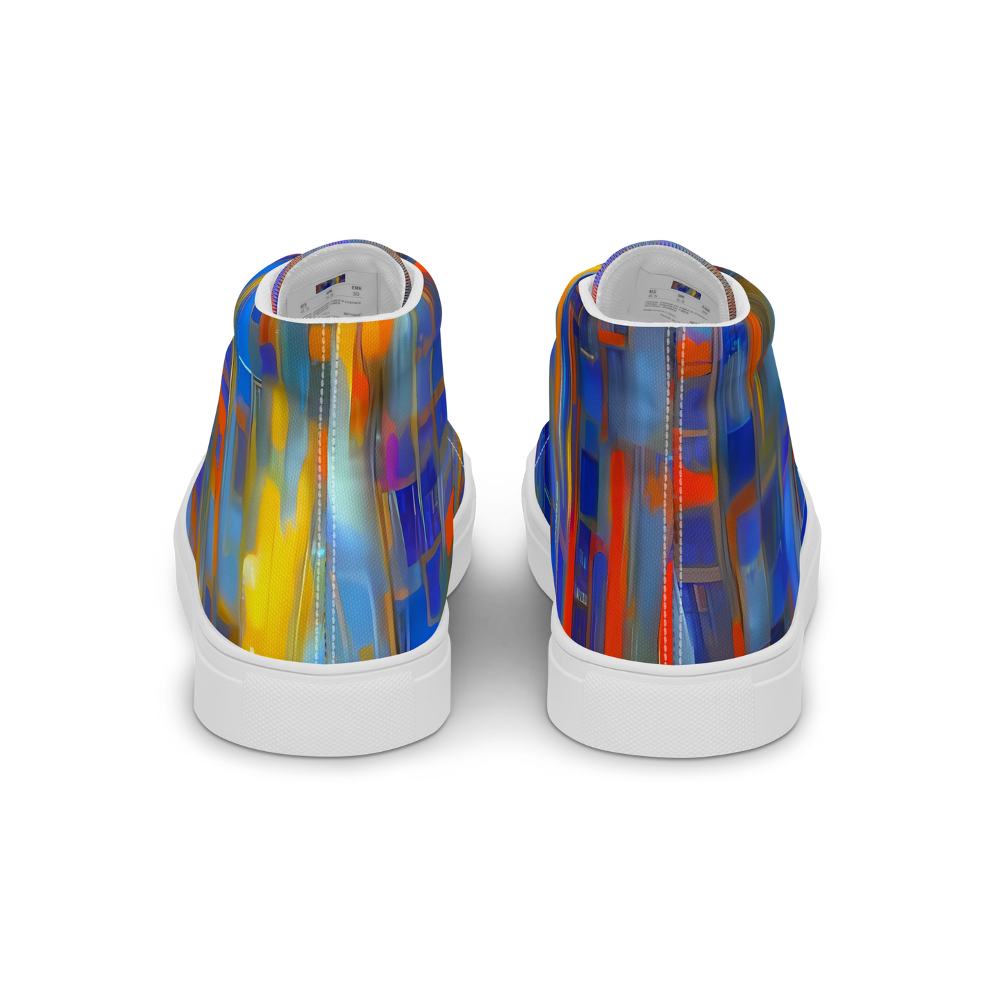 Men's High Top Canvas Shoes - Neoplastique Flow