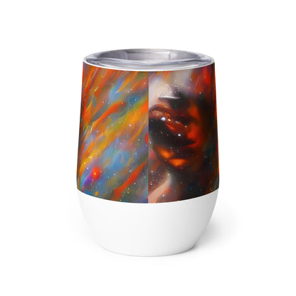 Wine Tumbler - Painterly Void