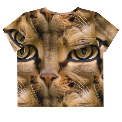 Crop Tee - Feline Whisper