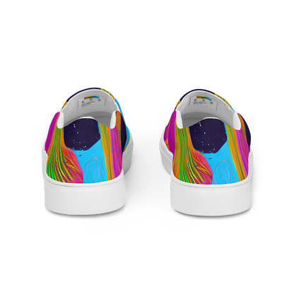 Men's Slip-On Canvas Shoes - Galactic Harmony