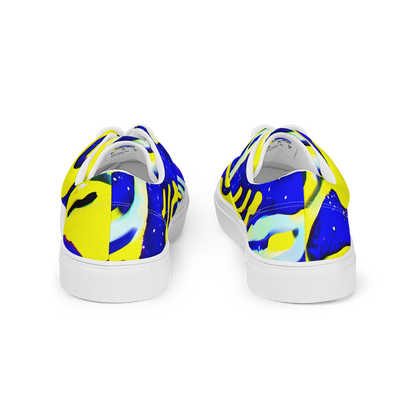 Women's Lace-Up Canvas Shoes - Electric Horizon