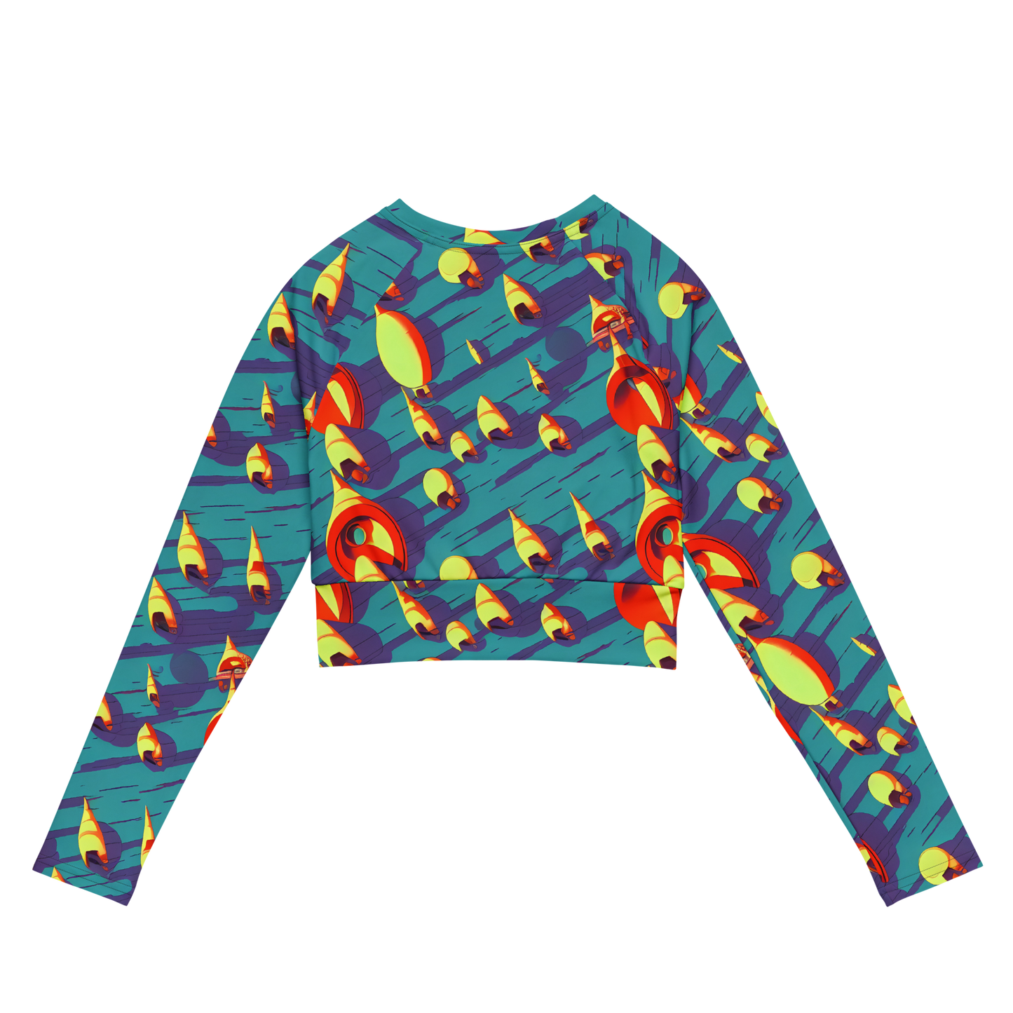 Long Sleeve Crop Top - Sailor's Mirage