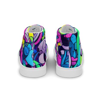 Women's High Top Canvas Shoes - Radiant Revelation