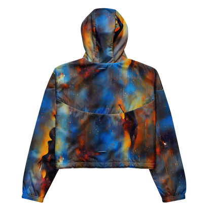 Women's Cropped Windbreaker - Cobalt Vogue