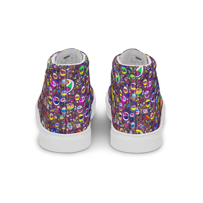 Women's High Top Canvas Shoes - Eyes of Enchantment