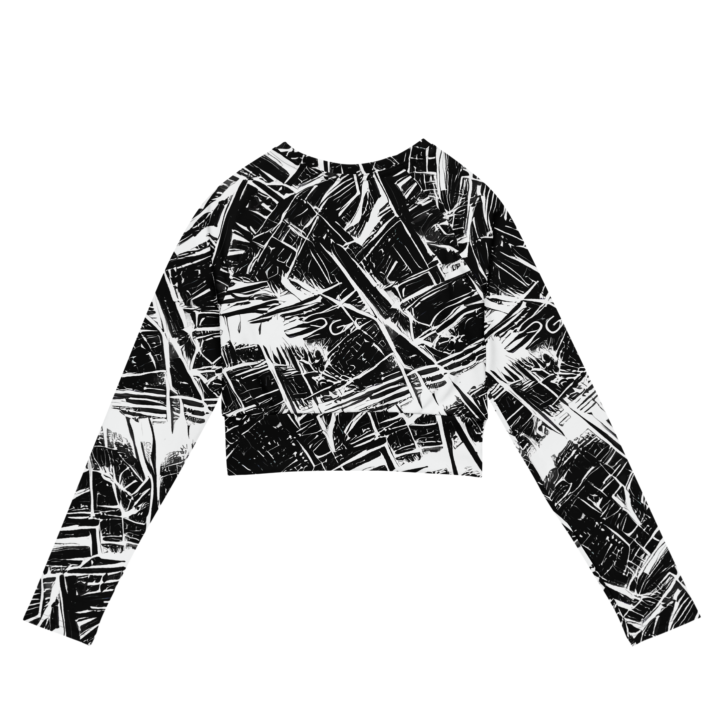 Long Sleeve Crop Top - Ferriss Fractals