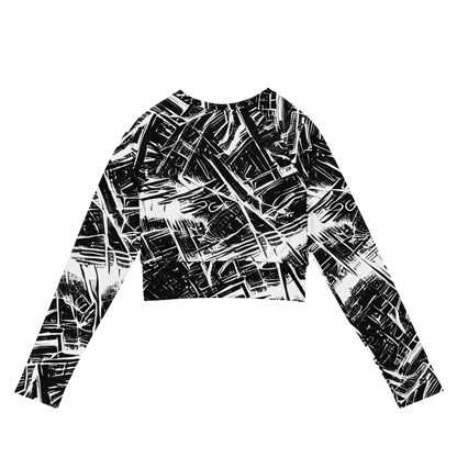 Long Sleeve Crop Top - Ferriss Fractals