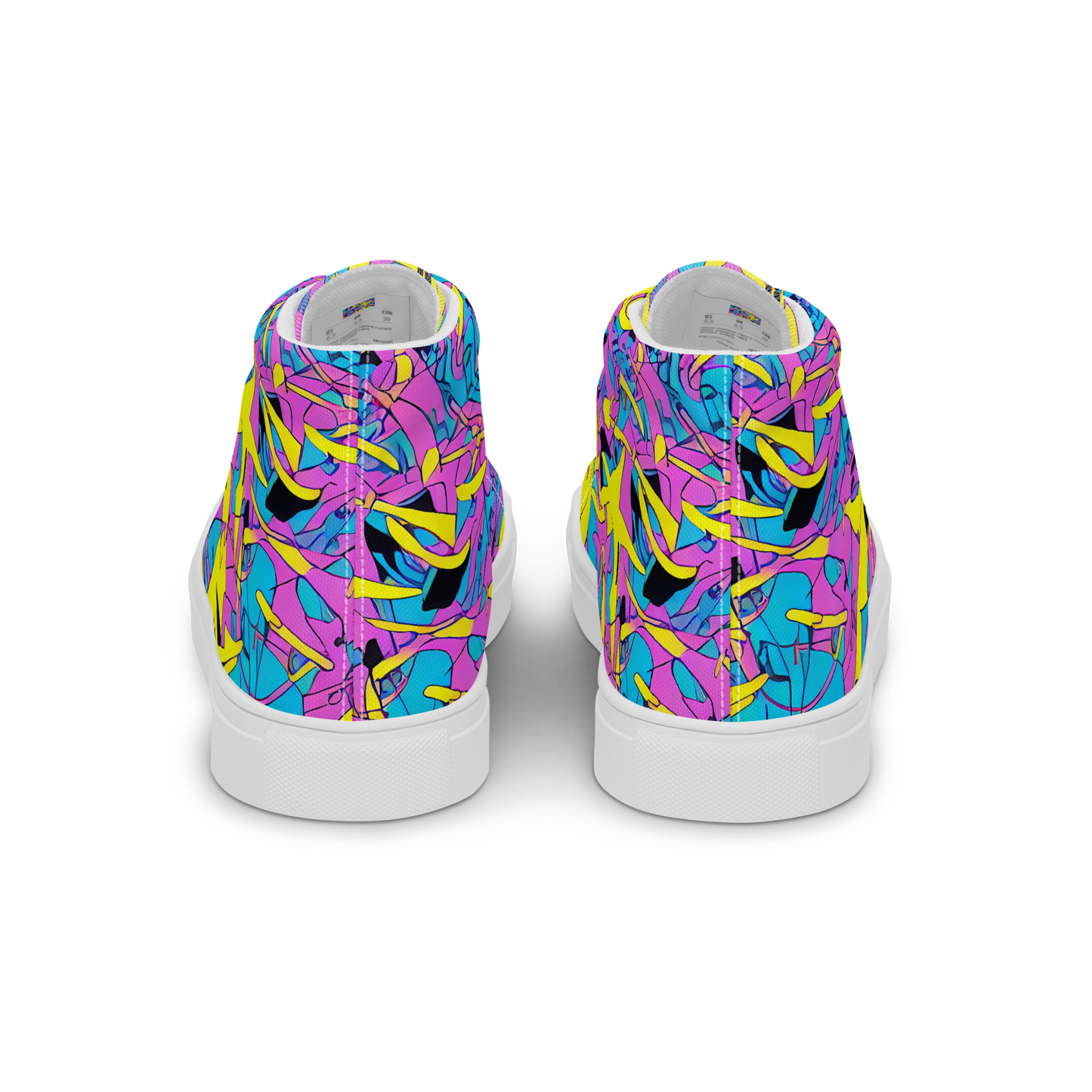 Women's High Top Canvas Shoes - Neon Jive