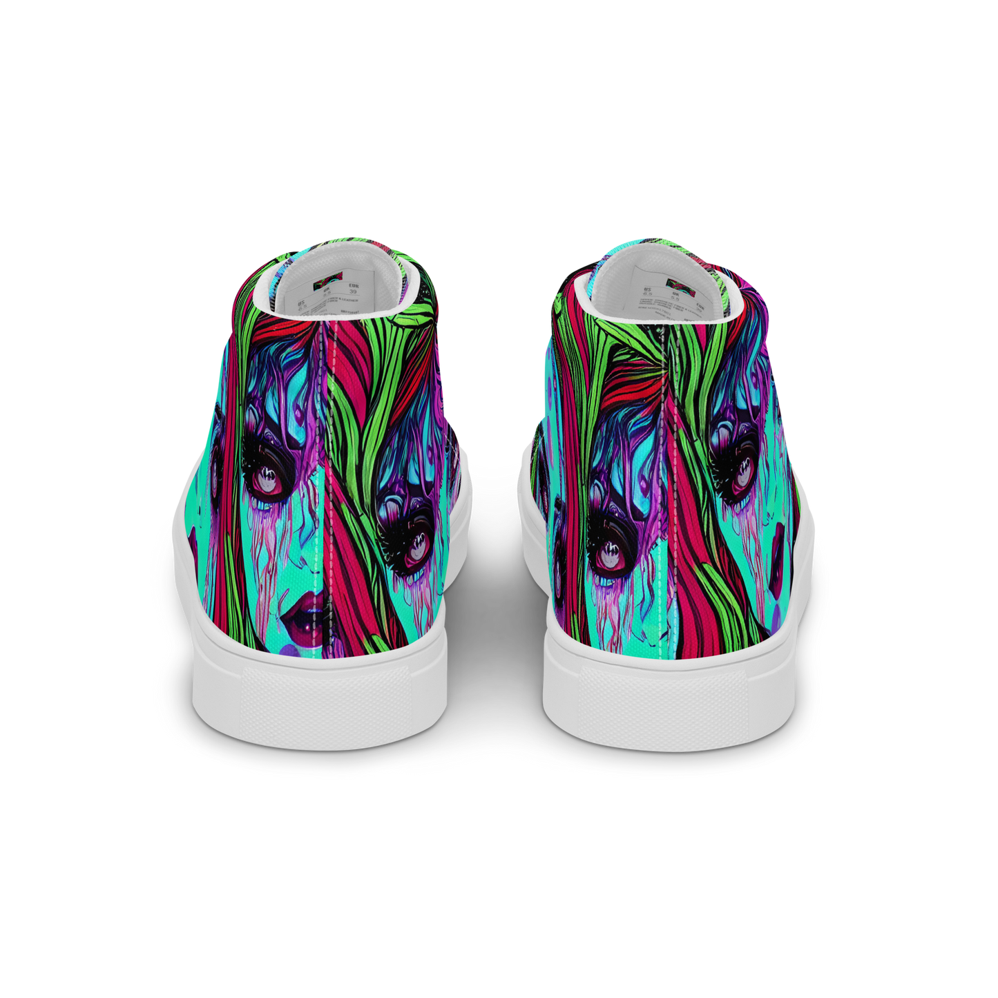 Women's High Top Canvas Shoes - Luminous Nightfall