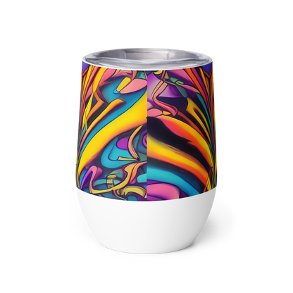 Wine Tumbler - Pre-Raphaelite Wave